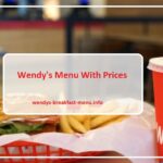 Wendy's Menu With Prices list