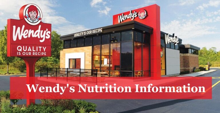 Wendy's Nutrition Information